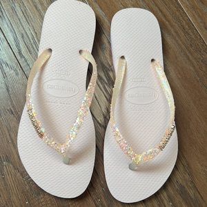Havaianas Slim Glitter Flip Flops
